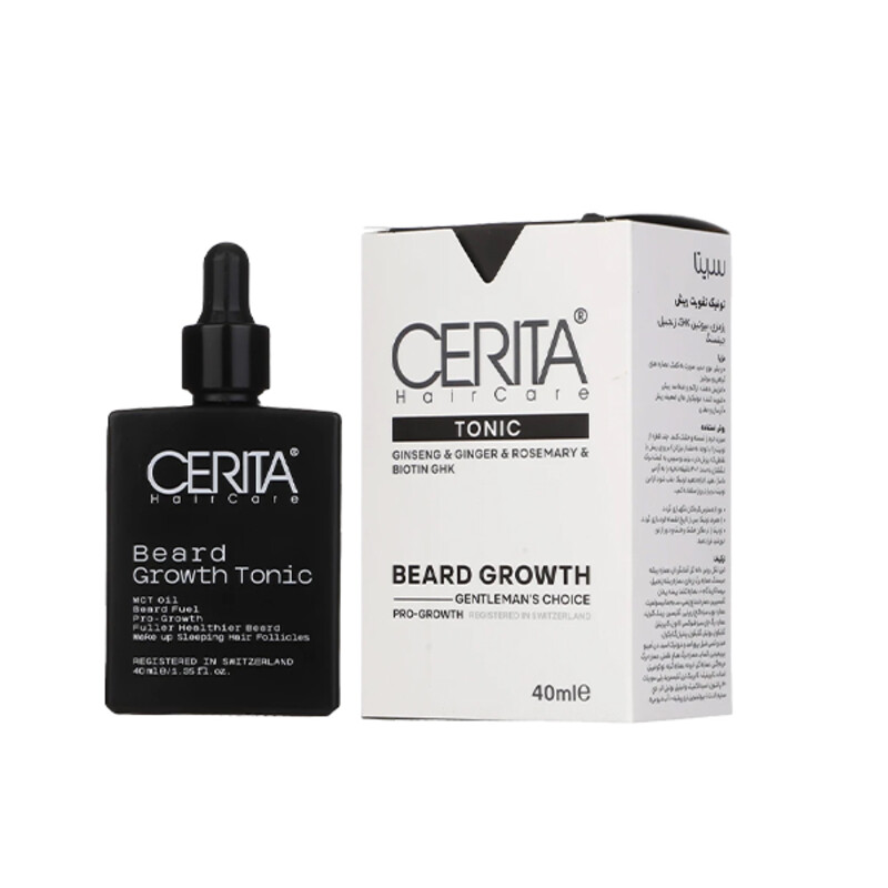 تونیک تقویت ریش و محرک رویش سریتا مدل Beard Growth حجم 40 میل