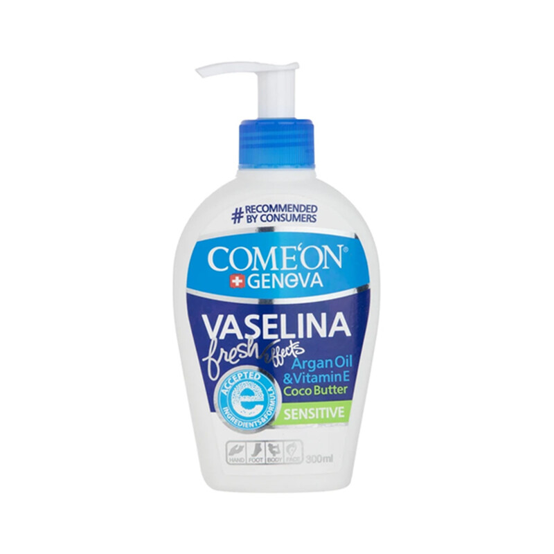 وازلین بهداشتی مرطوب‌کننده و ترمیم‌کننده کامان مدل Sensitive حجم 230 میل