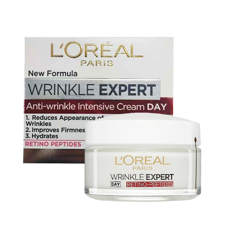 کرم روز ضد چروک و سفت‌کننده لورآل مخصوص سنین بالای ۴۵ سال مدل Wrinkle Expert حجم 50 میل