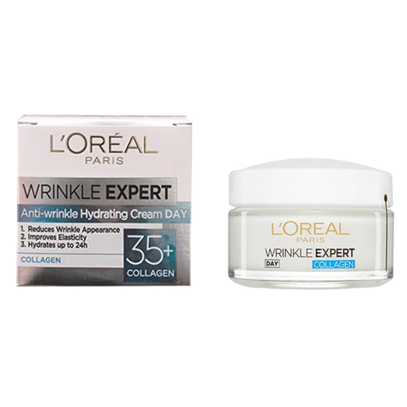 کرم روز ضد چروک لورآل مخصوص سنین بالای ۳۵ سال حاوی کلاژن مدل Wrinkle Expert حجم 50 میل