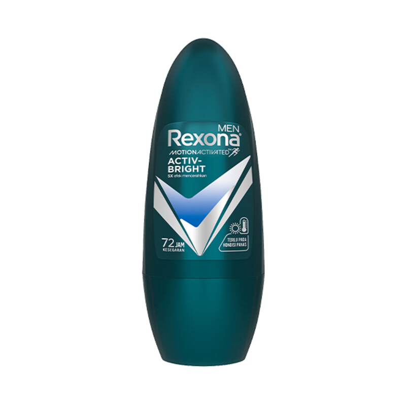 رول ضد تعریق مردانه روشن‌کننده پوست رکسونا با ماندگاری ۷۲ ساعته مدل Active Bright حجم 45 میل