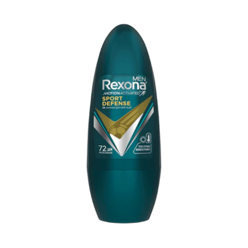 رول ضد تعریق مردانه رکسونا مخصوص فعالیت‌های ورزشی با ماندگاری ۷۲ ساعته مدل Sport Defence حجم 45 میل