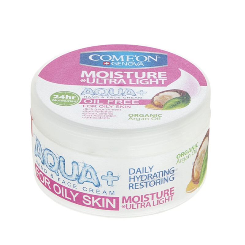 کرم مرطوب‌کننده فاقد چربی و مات‌کننده کامان مخصوص پوست‌های چرب مدل Ultra Light Aqua+ Oil-Free حجم 250 میل