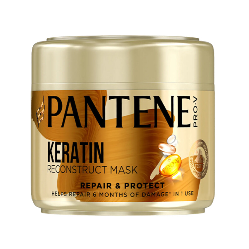 ماسک موی ترمیم‌کننده و بازسازی‌کننده پنتن حاوی کراتین و پرو-ویتامین مدل Repair &amp; Care حجم 300 میل