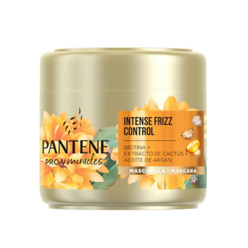 ماسک موی ضد وز قوی و آبرسان پنتن حاوی عصاره کاکتوس و روغن آرگان مدل Intense Frizz Control حجم 300 میل