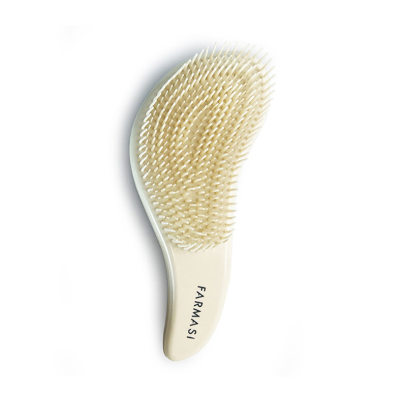 برس گره باز کن مو فارماسی با دندانه‌های انعطاف‌پذیر مناسب موی خشک و خیس