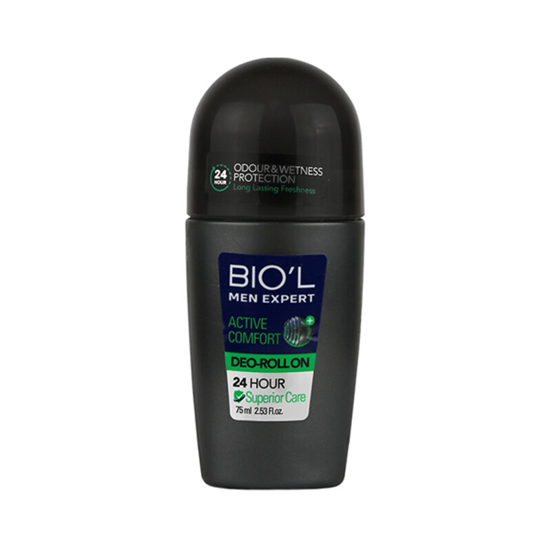 رول ضد تعریق مردانه بیول مدل Active Comfort محافظ ۲۴ ساعته و ضد التهاب حجم ۷۵ میل