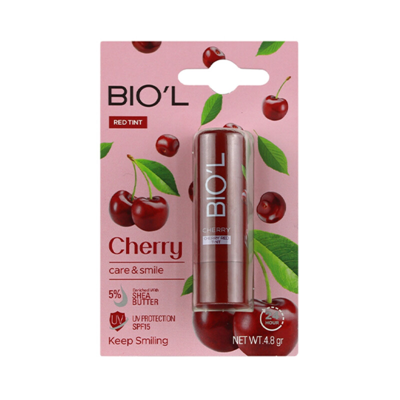 بالم لب نرم و براق کننده بیول مدل Cherry Tint حاوی SPF15 و ویتامین E وزن ۴ گرم