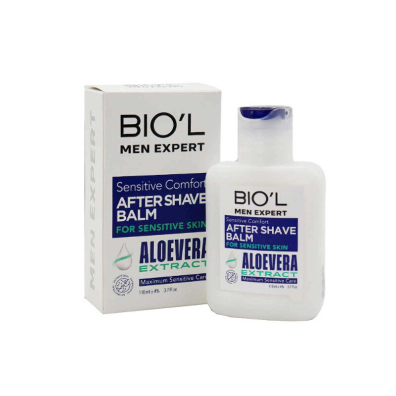 افتر شیو آنتی باکتریال بیول مدل Aloevera حاوی عصاره آلوئه‌ورا و ویتامین E مناسب پوست حساس حجم ۱۱۰ میل