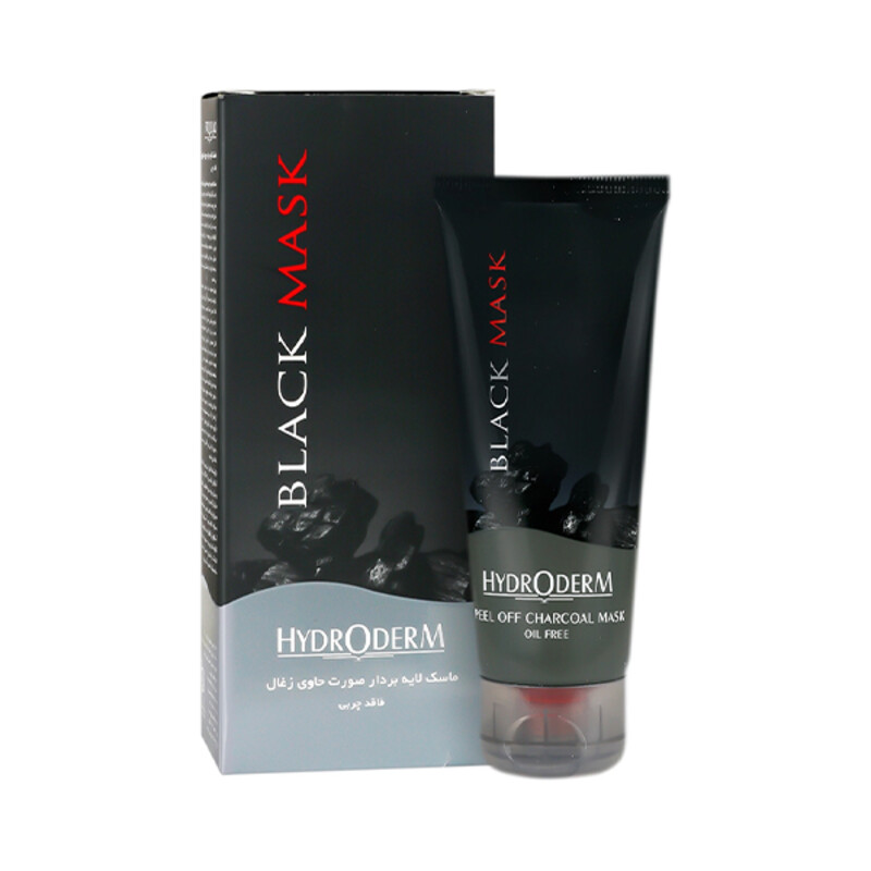 ماسک لایه بردار صورت حاوی زغال فعال و اسید سالیسیلیک هیدرودرم فاقد چربی حجم ۶۰ میل