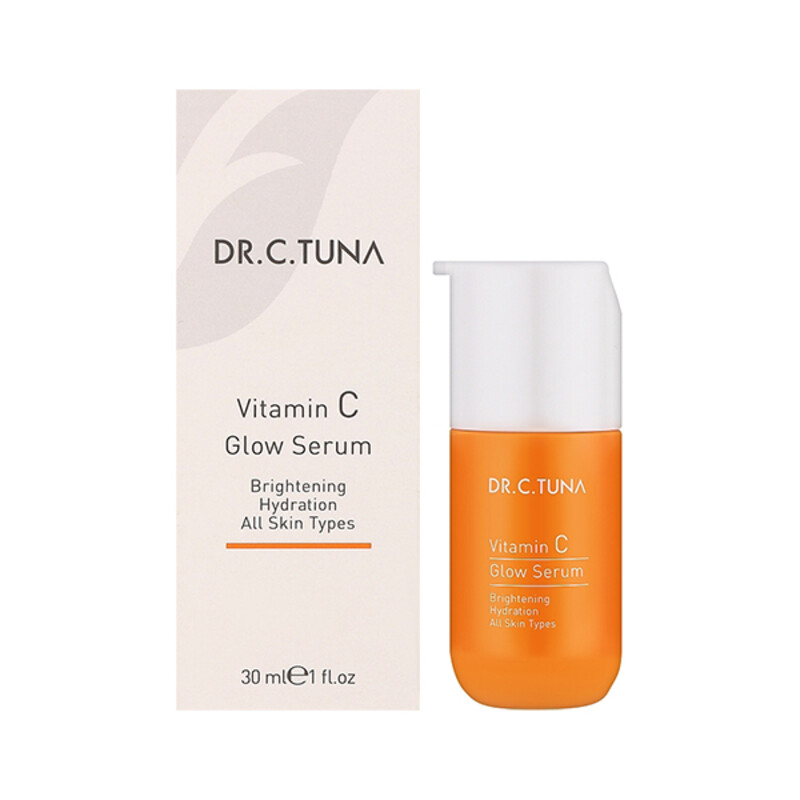 سرم روشن کننده و آبرسان فارماسی مدل Vitamin C Glow Serum حاوی ویتامین C و هیالورونیک اسید حجم ۳۰ میل