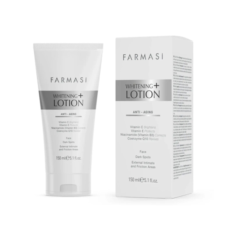 لوسیون روشن کننده و ضد پیری فارماسی مدل Whitening حاوی ویتامین E و C و نیاسینامید حجم ۱۵۰ میل