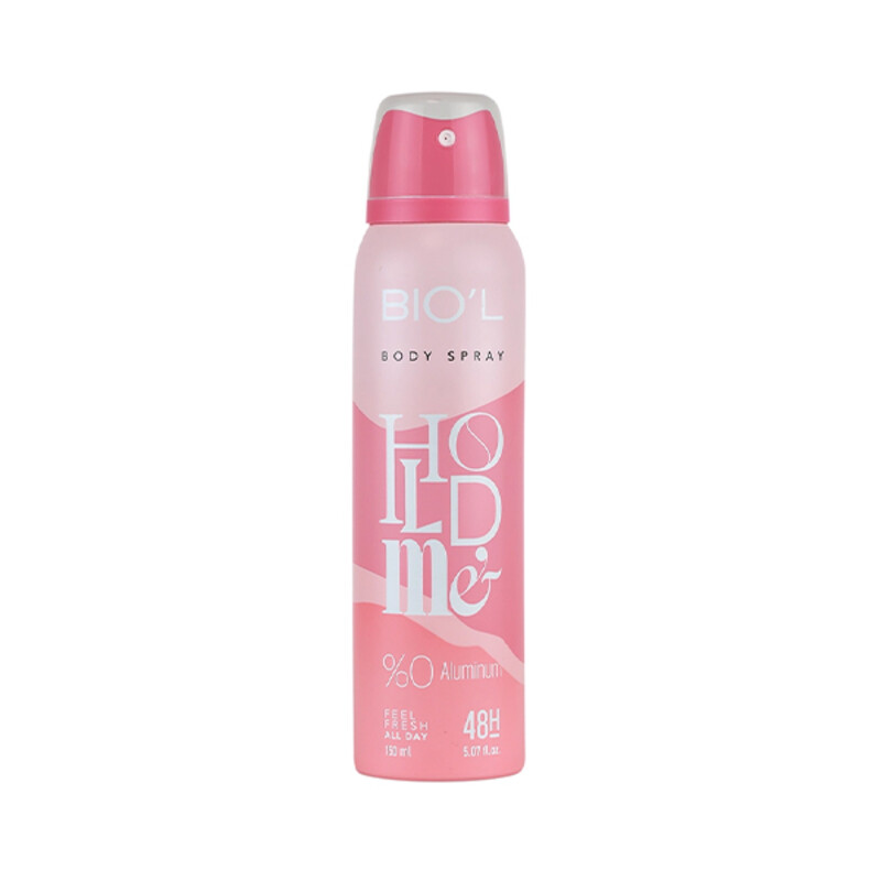 اسپری خوشبو کننده زنانه بیول مدل Hold Me با ماندگاری ۴۸ ساعته و فاقد آلومینیوم حجم ۱۵۰ میل