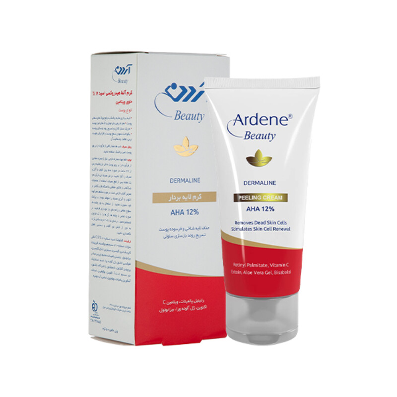 کرم لایه بردار و روشن کننده آردن بیوتی حاوی AHA ۱۲٪ مناسب انواع پوست حجم ۵۰ میل
