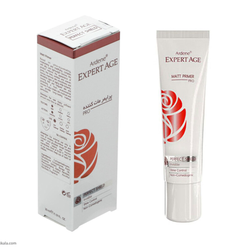 پرایمر مات کننده آردن اکسپرتیج مدل Matt Primer Pro کوچک کننده منافذ و تثبیت کننده آرایش حجم ۳۰ میل