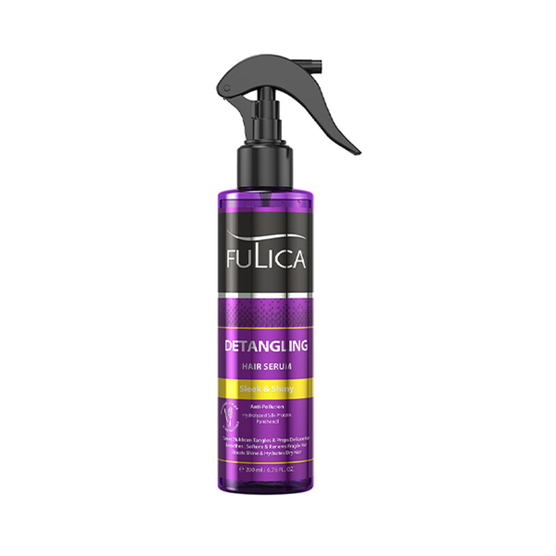 سرم براق کننده و باز کننده گره مو فولیکا مدل Detangling بدون نیاز به آبکشی حجم ۲۰۰ میل