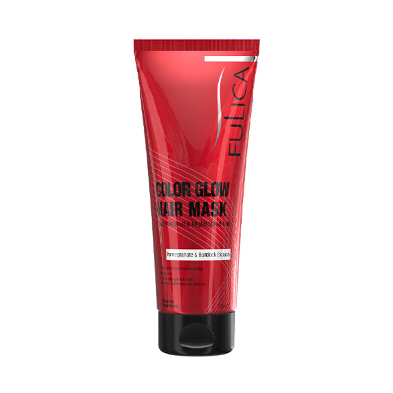 ماسک موی تثبیت کننده رنگ و تقویت کننده ساقه مو فولیکا حاوی عصاره انار حجم ۲۰۰ میل
