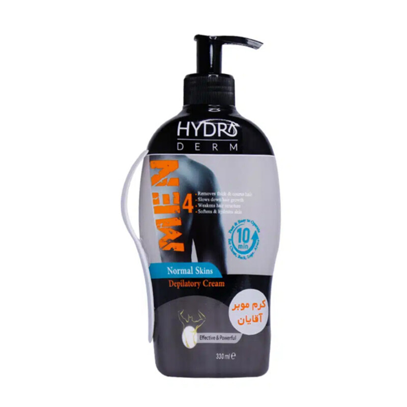 کرم موبر قوی بدن آقایان هیدرودرم با اثرگذاری سریع و طولانی‌مدت حجم ۳۳۰ میل