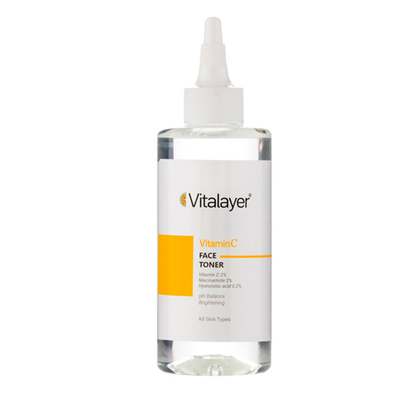 تونر ویتامین C و روشن کننده ویتالیر حاوی نیاسینامید و هیالورونیک اسید حجم ۲۰۰ میل