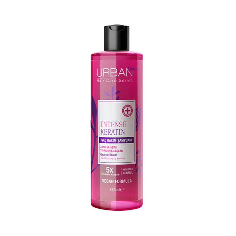 شامپو ترمیم کننده و ضد موخوره اوربن کر مدل Intense Keratin مناسب موهای ضعیف و آسیب دیده حجم ۳۵۰ میل