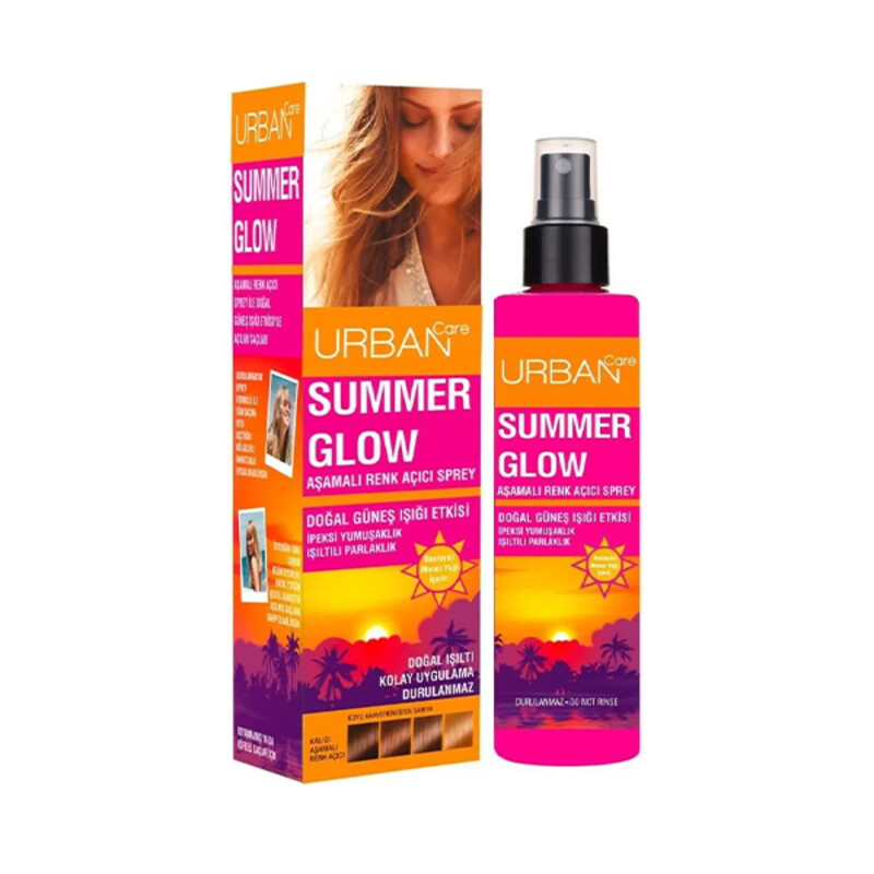 اسپری روشن کننده مو اوربن کر مدل Summer Glow با تغییر رنگ تدریجی و حاوی بابونه حجم ۱۵۰ میل