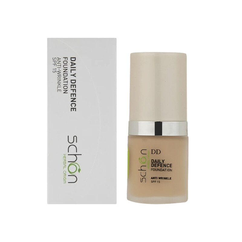 کرم‌پودر شون مدل Daily Defence با خاصیت پوشش مات ضدآب و محافظ روزانه حجم ۳۰ میل