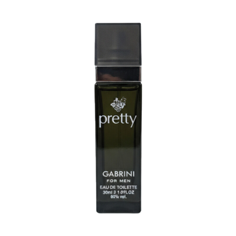 ادو تویلت مردانه گابرینی مدل PRETTY-12 رایحه BLACK CODE با نت‌های گرم و تلخ ادویه‌ای حجم ۳۰ میل