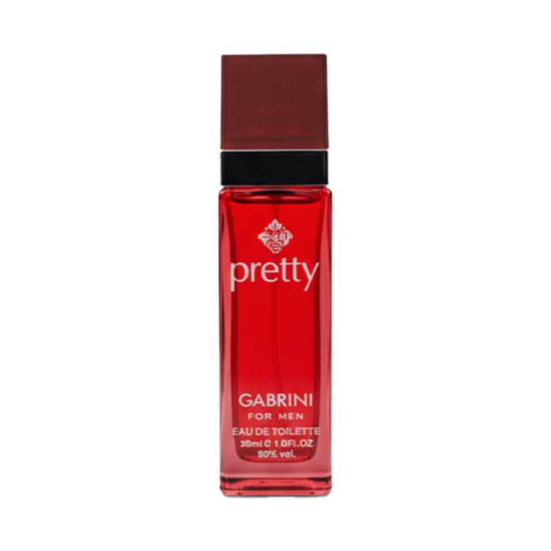 ادو تویلت مردانه گابرینی مدل  PRETTY-08 رایحه ROCHAS MAN با نت‌های شرقی و چوبی ماندگار حجم ۳۰ میل