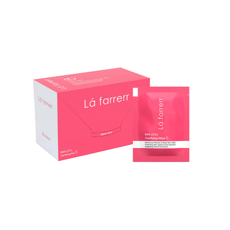 پد تخصصی لایه‌بردار و ضد آکنه لافارر مدل BHA 3% &amp; SALICYLIC ACID با قدرت نفوذ حداکثری و رفع جوش‌های سرسخت بسته ۳۰ عددی