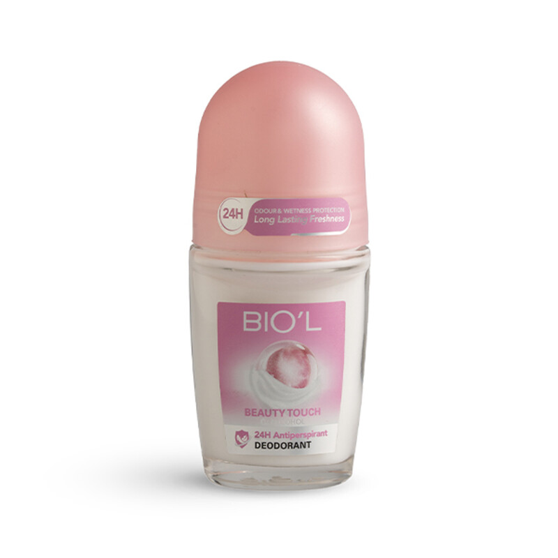 رول ضد تعریق بیول مدل BEAUTY TOUCH با ماندگاری ۲۴ ساعته و بدون ایجاد لک روی لباس حجم ۵۰ میل