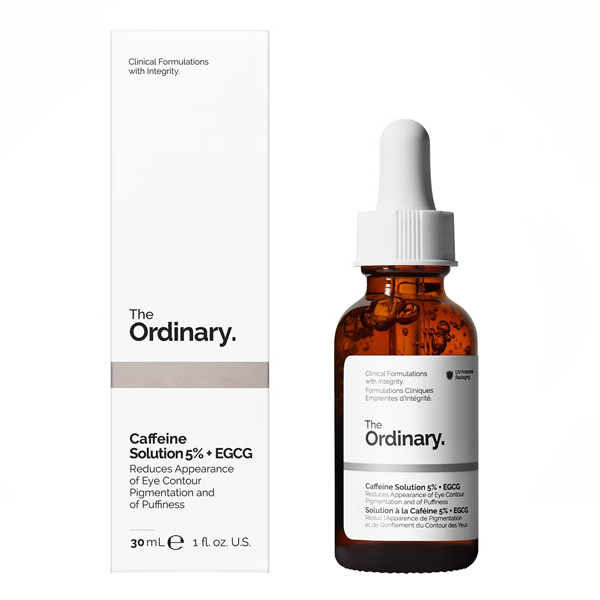 سرم دور چشم ضد تیرگی و پف حاوی کافئین 5% اوردینری مدل  Caffeine Solution + EGCG  حجم 30 میل