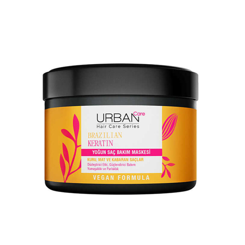 ماسک بازسازی‌کننده و صاف‌کننده مو اوربن کر مدل BRAZILIAN KERATIN  حاوی کراتین برزیلی حجم ۲۳۰ میل