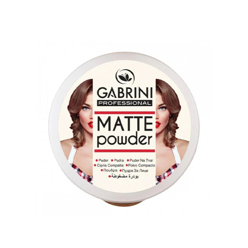 پنکیک مات گابرینی مدل MATTE POWDER با پوشش یکنواخت و ماندگاری بالا وزن ۱۲ گرم
