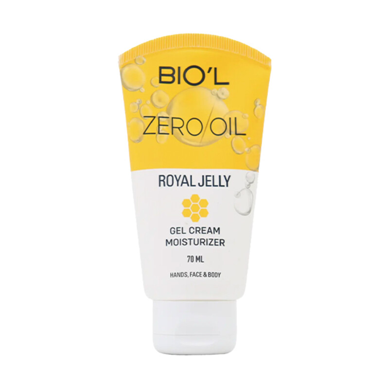 کرم ژل مغذی دست و صورت بیول مدل Royal jelly Zero oil فاقد چربی حجم ۷۰ میل