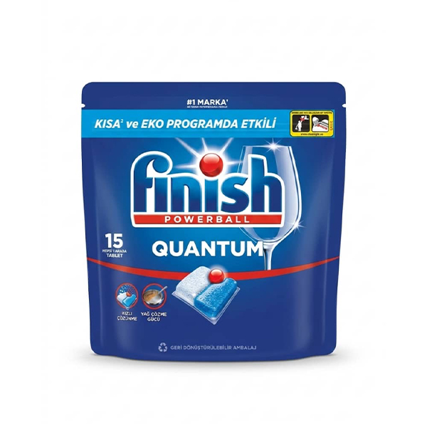 قرص ماشین ظرفشویی فینیش مدل Quantum بسته 15 عددی