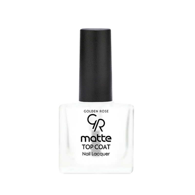 تاپ کت با قدرت مات کنندگی بالا گلدن رز مدل MATTE TOP COAT حجم ۱۰.۵ میل