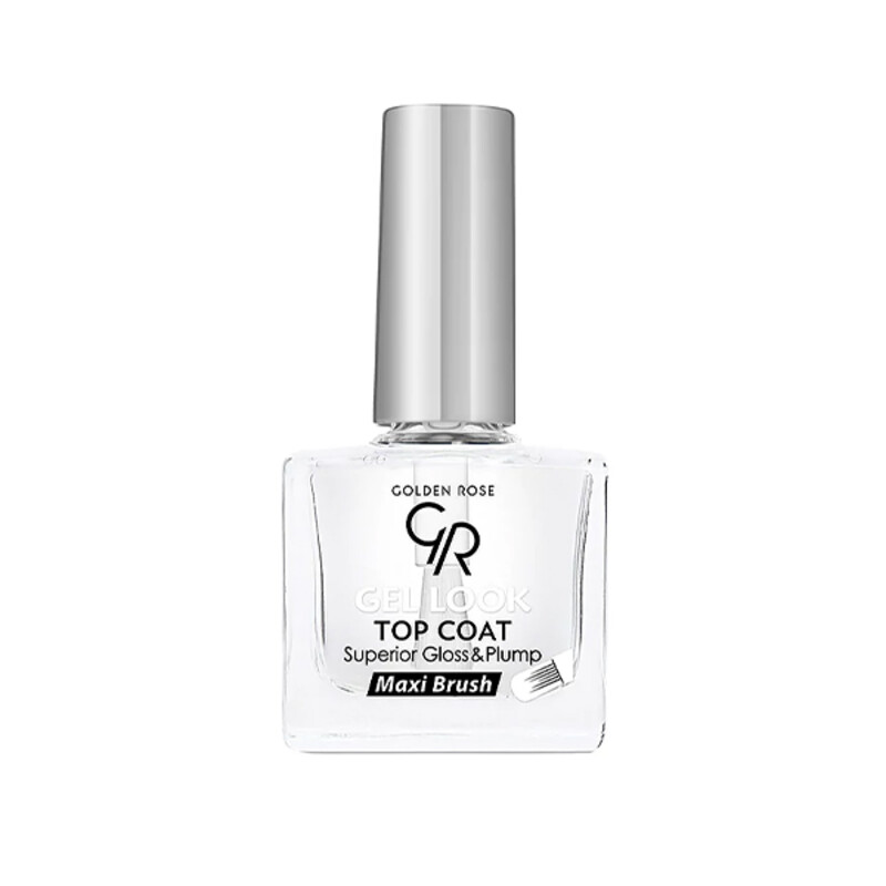 تاپ کت ژلی گلدن رز مدل GEL LOOK با افکت حجیم کننده و براق کننده حجم ۱۰.۵ میل