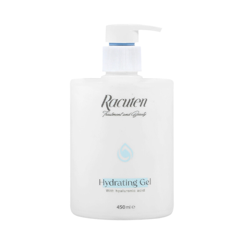 ژل آبرسان پوست راکوتن مدل HYDRATING GEL با ویژگی هیدراتاسیون فشرده و حاوی هیالورونیک اسید حجم ۴۵۰ میل