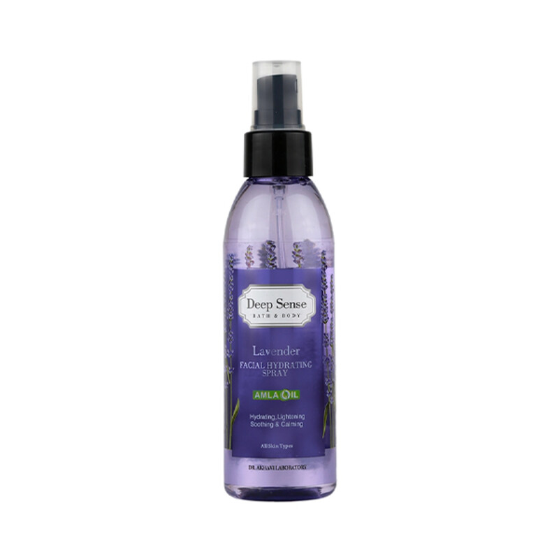 اسپری مرطوب کننده، آبرسان و روشن‌کننده صورت و بدن دیپ‌سنس مدل Lavender حجم ۱۵۰ میلی‌لیتر
