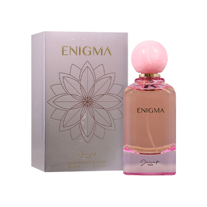 ادو پرفیوم زنانه ژکساف مدل ENIGMA رایحه گرم و شیرین گروه بویایی شرقی وانیلی حجم 100 میل