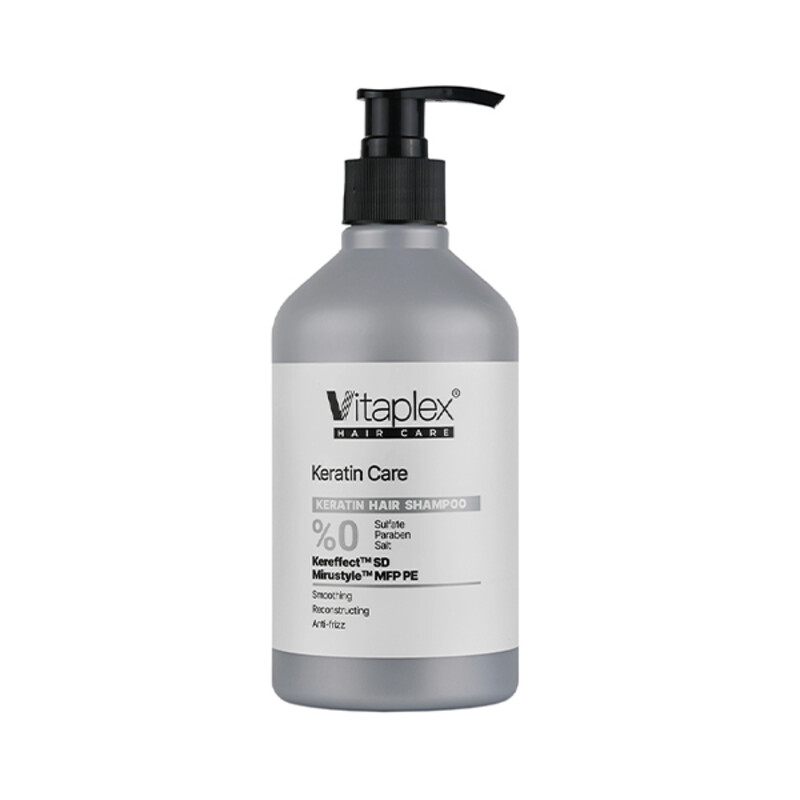 شامپو موهای فاقد سولفات ویتاپلکس مدل Keratin Care  مناسب برای موهای  کراتینه حجم 500ml