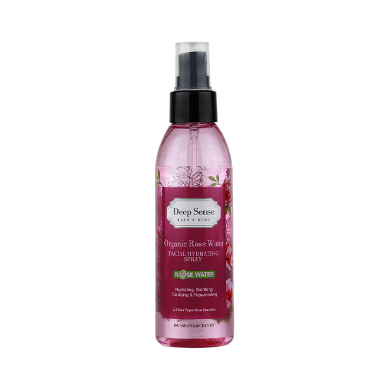 اسپری مرطوب کننده صورت و بدن رز دیپ سنس آبرسان و التیام بخش مناسب انواع پوست حجم 150ml