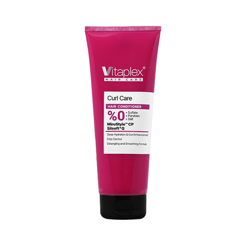 نرم کننده مو ویتاپلکس مدل Curl Care  حالت دهنده و ضد وز مناسب موهای فر حجم 250ml