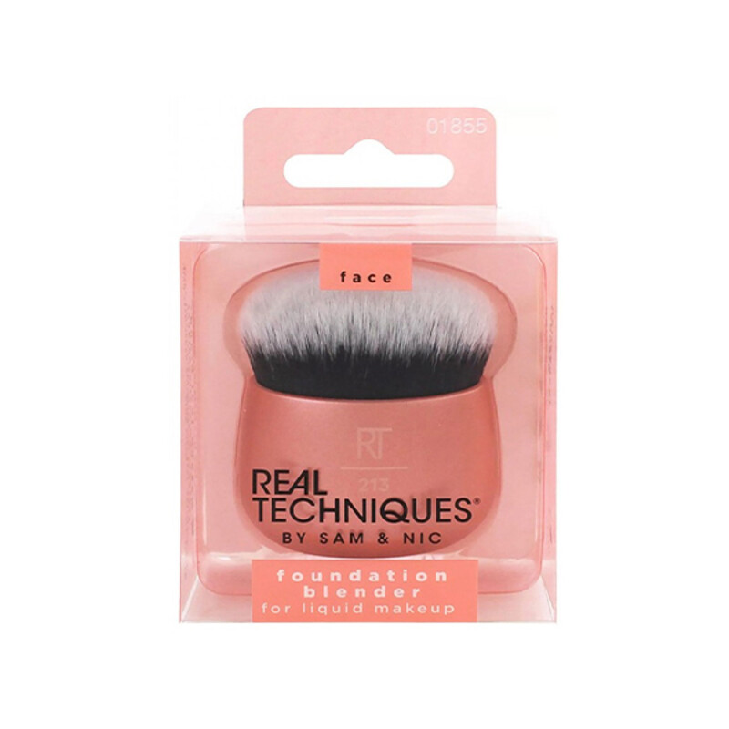 براش کرم پودر ریل تکنیک مدل RT213 محو کننده و پخش کننده فونداسیون مناسب آرایش پایه و یکدست صورت