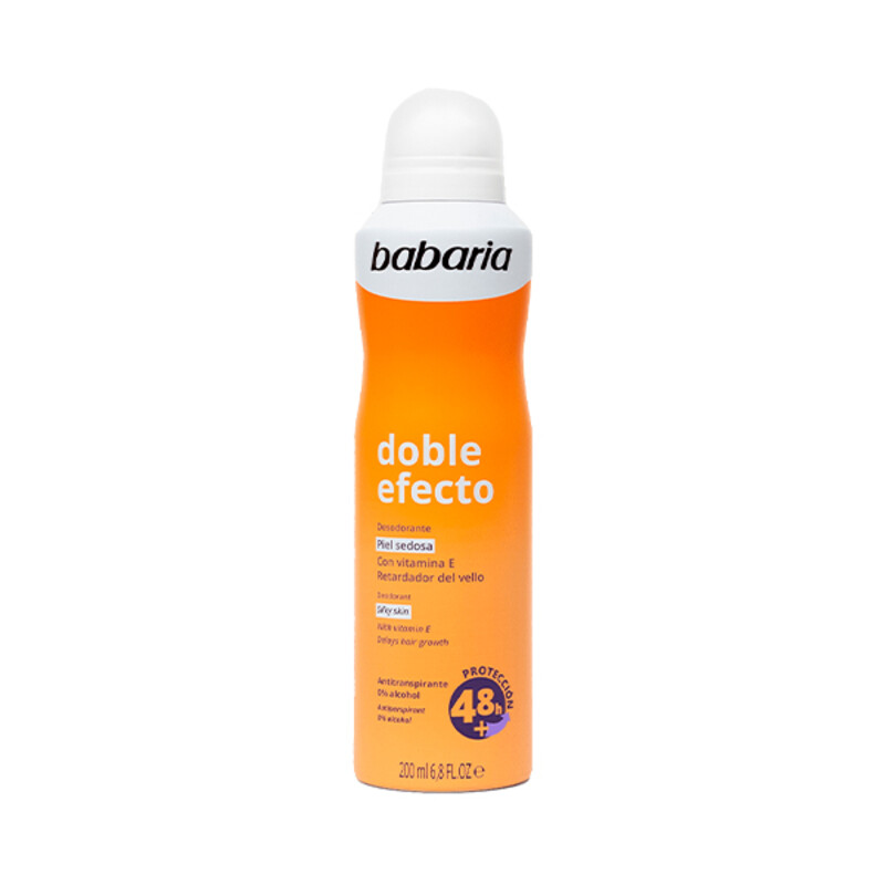 اسپری ضد تعریق یونیسکس باباریا مدل Doble Efecto 48H مناسب انواع پوست حجم 200ml