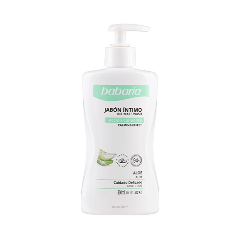 ژل بهداشتی بانوان آلوئه ورا باباریا مدل Aloe با خاصیت ضد التهاب و رطوبت‌رسان حجم 300ml