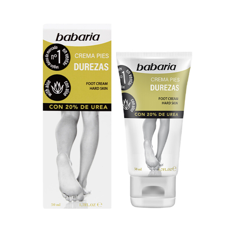 کرم ضد ترک و خشکی پا اوره ۲۰٪ باباریا مدل Con 20% De Urea ترمیم‌کننده و لایه‌بردار حجم 50ml