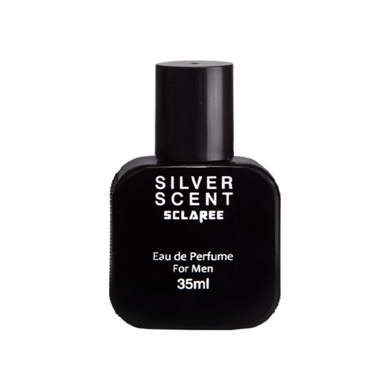 عطر جیبی مردانه اسکلاره مدل SILVER SCENT با رایحه گرم، شیرین، ادویه‌ای و مرکباتی حجم 35ml