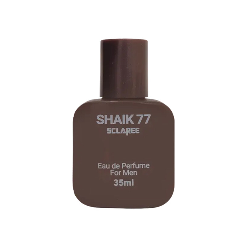 عطر جیبی مردانه اسکلاره مدل Shaik 77 با رایحه گرم، تند، شرقی و ادویه‌ای حجم 35ml