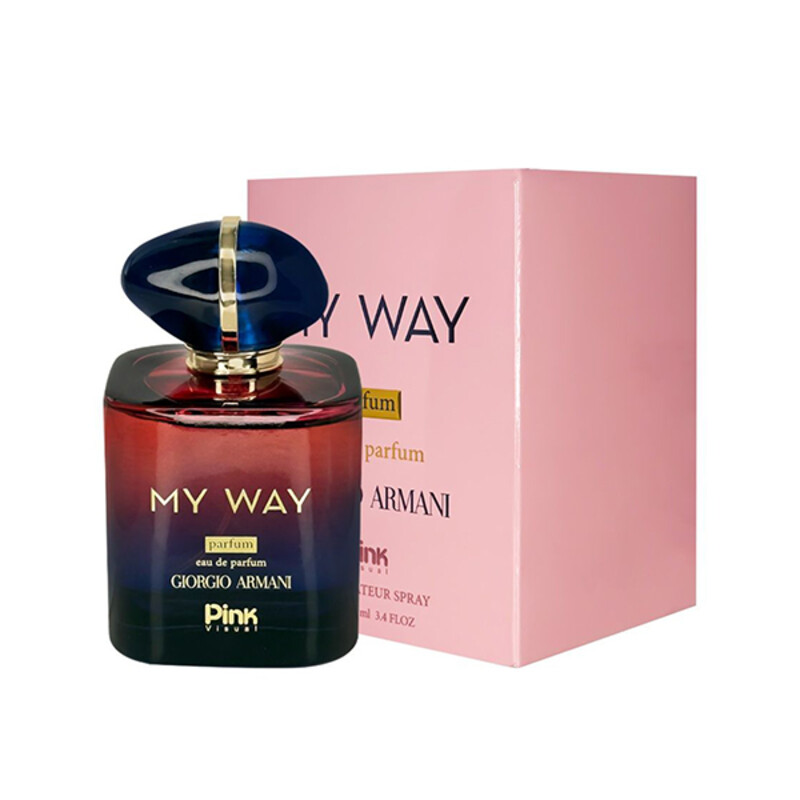 ادوپرفیوم زنانه پینک ویژوآل مدل My Way با رایحه ملایم، شیرین، گلی و وانیلی حجم 100ml